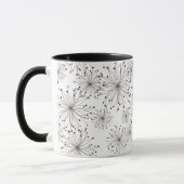 Retro Blumenhintergrund Tasse (Links)