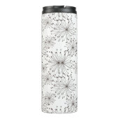 Retro Blumenhintergrund Thermosbecher (Rückseite)