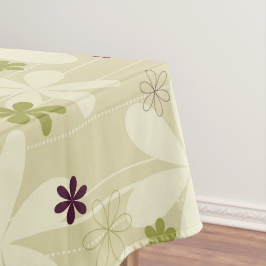 Retro Blumenhintergrund Tischdecke (Beispiel)