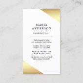 Retro Blumenkleid Form Mannequin Mode Stylist Visitenkarte (Rückseite)