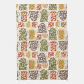 Retro-Blumenkochtöpfe und Tassen Geschirrtuch (Vertikal)
