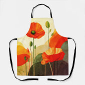 Retro-Blumenlandschaft-Muster-Schürze  Schürze (Vorderseite)