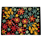 Retro. Blumenmotive 2 Große Geschenktüte (Vorderseite)