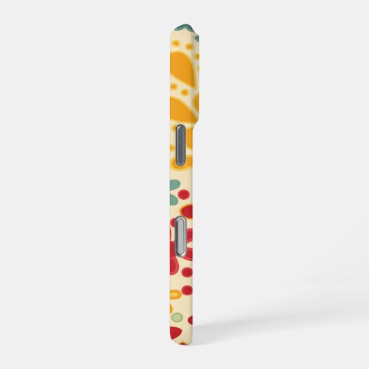 Retro. Blumenmotive iPhone Hülle (Rechte Seite)