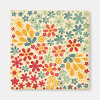 Retro. Blumenmotive