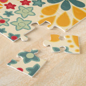 Retro. Blumenmotive Puzzle (Seite)