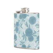 Retro Blumenmuster 2 2 Flachmann (Links)