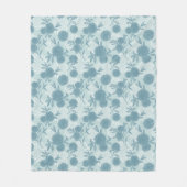 Retro Blumenmuster 2 2 Fleecedecke (Vorderseite)