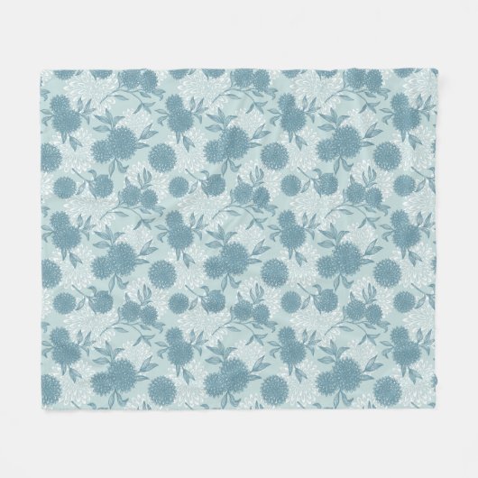Retro Blumenmuster 2 2 Fleecedecke (Vorderseite (Horizontal))