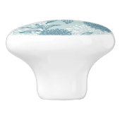 Retro Blumenmuster 2 2 Keramikknauf (Seitenansicht)
