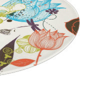 Retro Blumenmuster 2 2 Schneidebrett (Ecke)