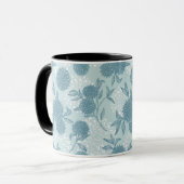 Retro Blumenmuster 2 2 Tasse (Vorderseite Links)