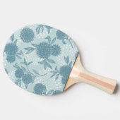 Retro Blumenmuster 2 2 Tischtennis Schläger (Seitenansicht)