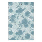 Retro Blumenmuster 2 3 Mini Klemmbrett (Rückseite)