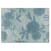 Retro Blumenmuster 2 3 Schneidebrett (Vorderseite)