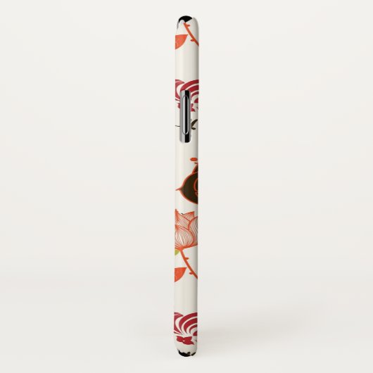 Retro Blumenmuster 2 Case-Mate iPhone Hülle (Hinten/Rechts)