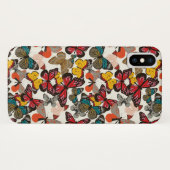 Retro Blumenmuster 2 Case-Mate iPhone Hülle (Rückseite (Horizontal))