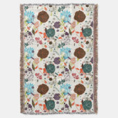 Retro Blumenmuster 2 Decke (Vorderseite Vertikal)