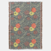 Retro Blumenmuster 2 Decke (Vorderseite Vertikal)