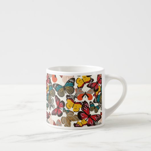 Retro Blumenmuster 2 Espressotasse (Rechts)