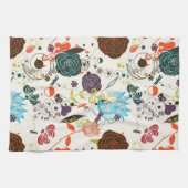 Retro Blumenmuster 2 Handtuch (Horizontal)