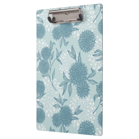 Retro Blumenmuster 2 Klemmbrett (Links)