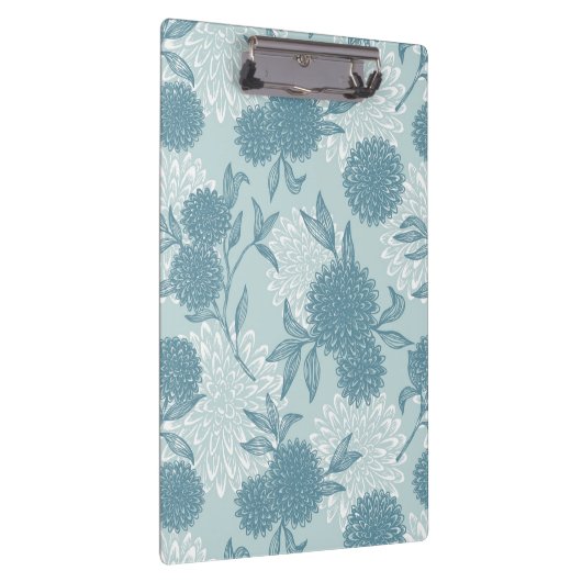 Retro Blumenmuster 2 Klemmbrett (Rechts)