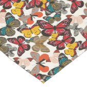 Retro Blumenmuster 2 Kurzer Tischläufer (Ecke)