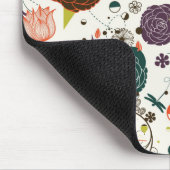 Retro Blumenmuster 2 Mousepad (Ecke)