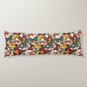 Retro Blumenmuster 2 Seitenschläferkissen (Rückseite)