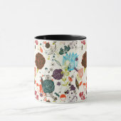 Retro Blumenmuster 2 Tasse (Zentrum)
