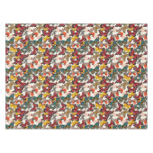 Retro Blumenmuster 2 Tischdecke (Vorderseite (Horizontal))