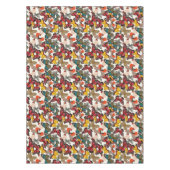 Retro Blumenmuster 2 Tischdecke (Vorderseite)