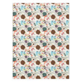 Retro Blumenmuster 2 Tischdecke (Vorderseite)