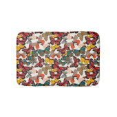 Retro Blumenmuster 3 Badematte (Vorderseite)