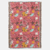 Retro Blumenmuster 3 Decke (Vorderseite Vertikal)