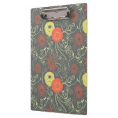 Retro Blumenmuster 3 Klemmbrett (Links)