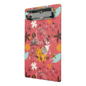 Retro Blumenmuster 3 Mini Klemmbrett (Gewinkelt2)