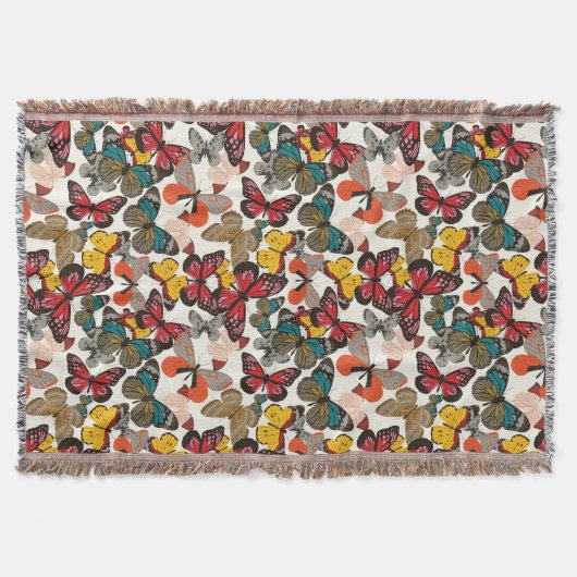 Retro Blumenmuster 5 Decke (Vorderseite)