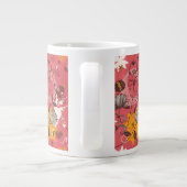 Retro-Blumenmuster 7 Jumbo-Tasse (Rückseite)