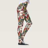 Retro Blumenmuster 7 Leggings (Rechts)