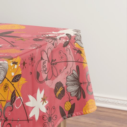 Retro Blumenmuster 7 Tischdecke (Beispiel)