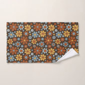 Retro-Blumenmuster Badhandtuch Set (Handtuch)
