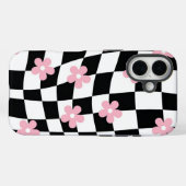 Retro-Blumenmuster Case-Mate iPhone Hülle (Rückseite (Horizontal))