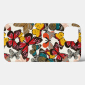 Retro-Blumenmuster Case-Mate iPhone Hülle (Rückseite (Horizontal))