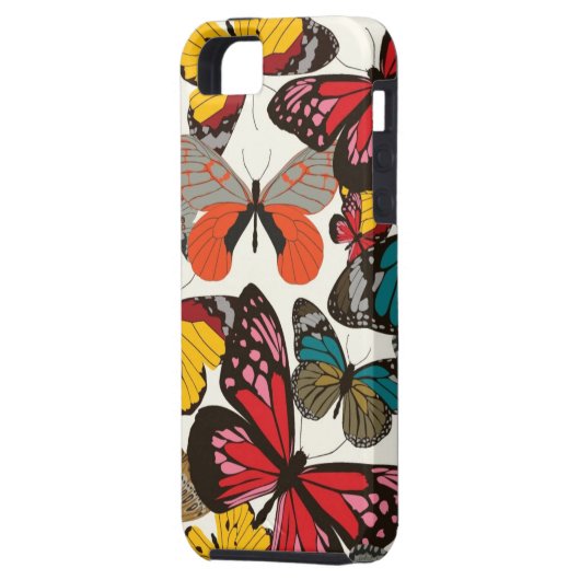 Retro Blumenmuster Case-Mate iPhone Hülle (Rückseite Links)