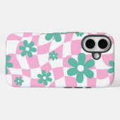 Retro-Blumenmuster Case-Mate iPhone Hülle (Rückseite (Horizontal))