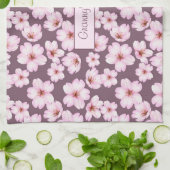 Retro Blumenmuster. Die Küche der Oma Geschirrtuch (Gefaltet)