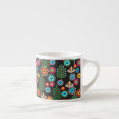 Retro, Blumenmuster Espressotasse (Rechts)