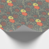 Retro-Blumenmuster Geschenkpapier (Ecke)